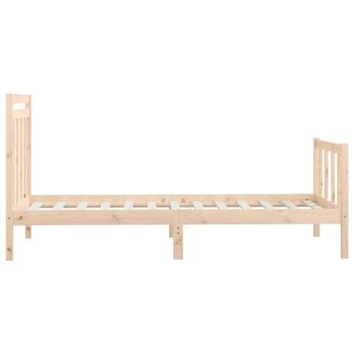 Okvir za krevet od masivne borovine 100 x 200 cm - Prirodna 100 x 200 cm Cijena