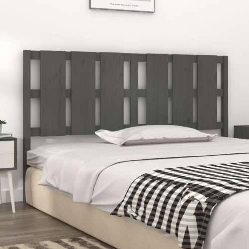 Uzglavlje za krevet sivo 165,5 x 4 x 100 cm od masivne borovine Cijena