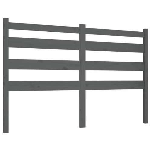 Uzglavlje za krevet sivo 126 x 4 x 100 cm od masivne borovine - Siva 126 x 100 cm 1 Cijena