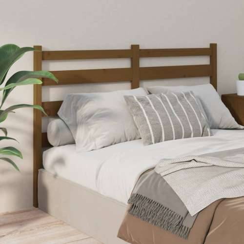 Uzglavlje za krevet boja meda 141 x 4 x 100 cm masivna borovina