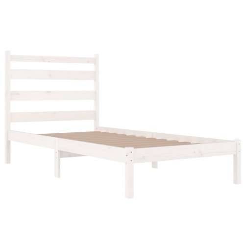 Okvir za krevet od masivne borovine bijeli 100 x 200 cm - Bijela 100 x 200 cm Cijena