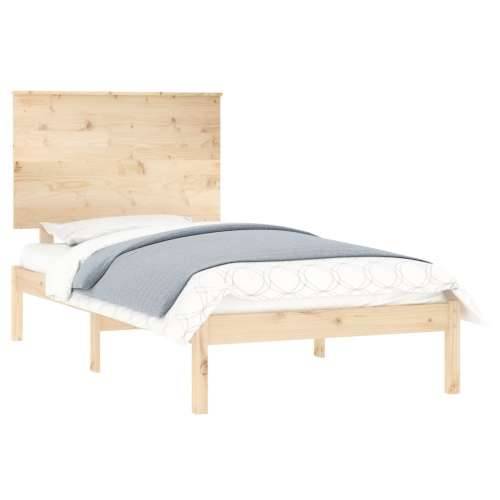 Okvir za krevet od masivnog drva 75 x 190 cm jednokrevetni - Prirodna 75 x 190 cm Cijena