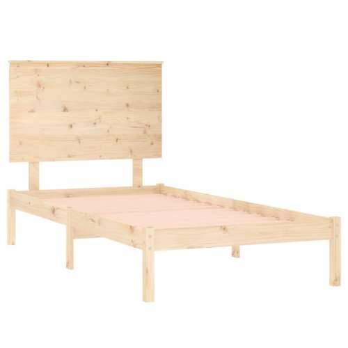 Okvir za krevet od masivnog drva 75 x 190 cm jednokrevetni - Prirodna 75 x 190 cm Cijena