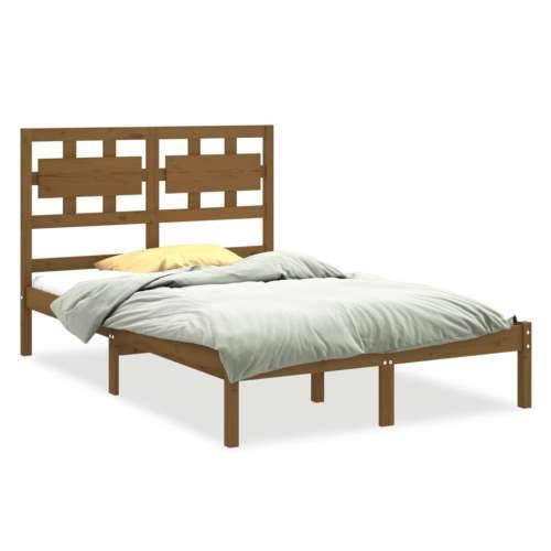 Okvir za krevet od masivne borovine smeđa boja meda 140x200 cm Cijena