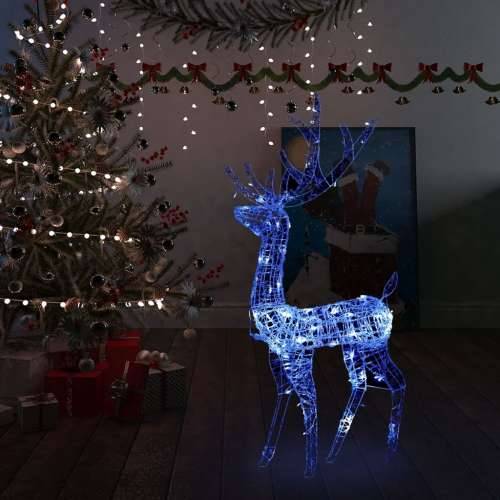 Akrilni božićni ukrasni sob 140 LED lampica 120 cm plave