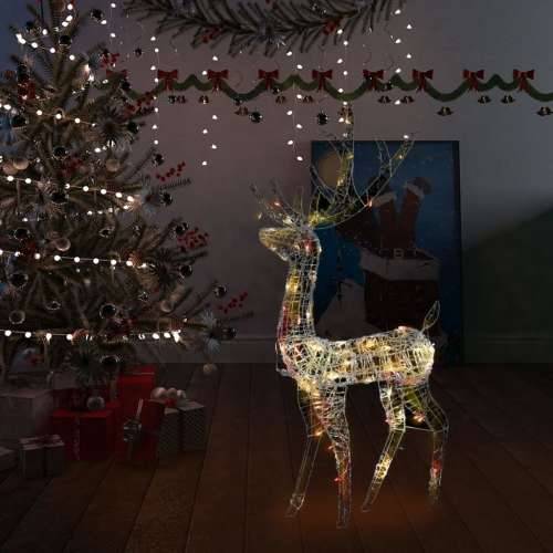 Akrilni božićni ukrasni sob 140 LED lampica 120 cm šarene