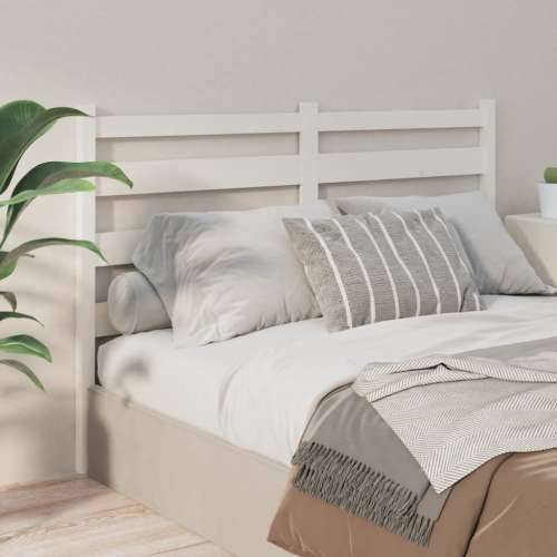 Uzglavlje za krevet bijelo 146 x 4 x 100 cm od masivne borovine Cijena