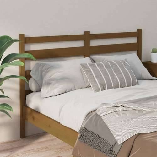 Uzglavlje za krevet boja meda 146 x 4 x 100 cm masivna borovina Cijena