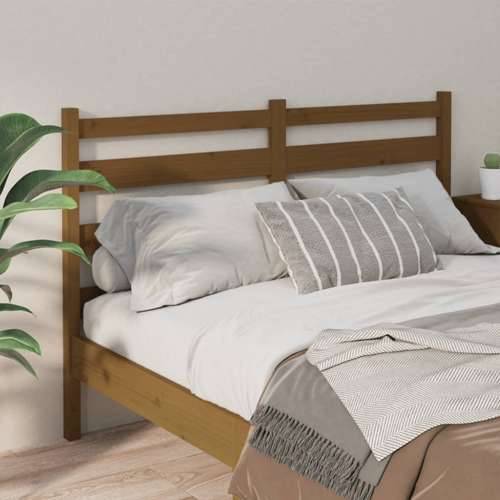 Uzglavlje za krevet boja meda 156 x 4 x 100 cm masivna borovina Cijena