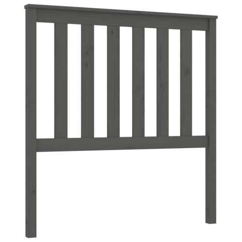 Uzglavlje za krevet sivo 96 x 6 x 101 cm od masivne borovine - Siva 96 x 101 cm 1 Cijena