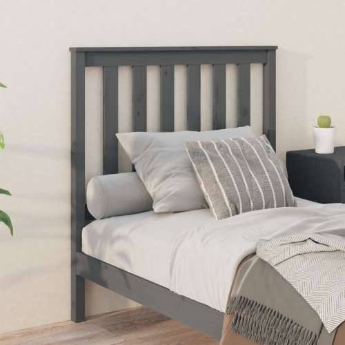 Uzglavlje za krevet sivo 96 x 6 x 101 cm od masivne borovine - Siva 96 x 101 cm 1 Cijena