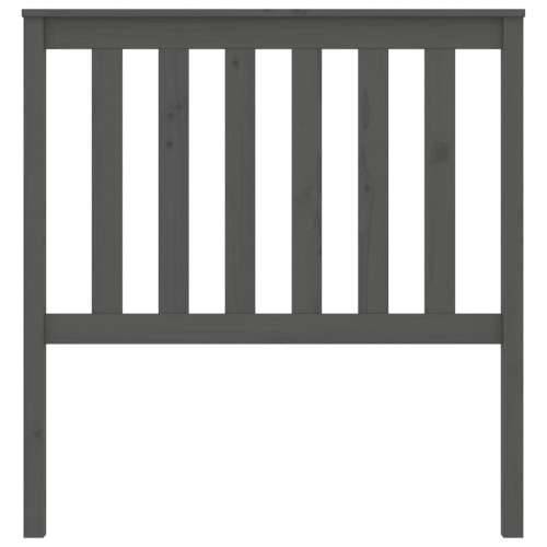 Uzglavlje za krevet sivo 96 x 6 x 101 cm od masivne borovine - Siva 96 x 101 cm 1 Cijena