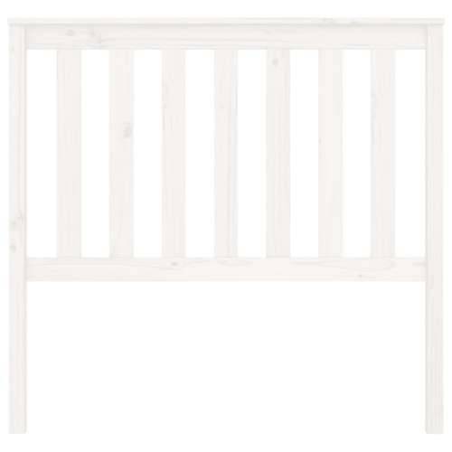 Uzglavlje za krevet bijelo 106 x 6 x 101 cm od masivne borovine - Bijela 106 x 101 cm 1 Cijena