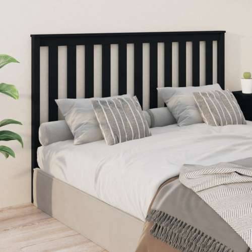 Uzglavlje za krevet crno 166 x 6 x 101 cm od masivne borovine - Crna 166 x 101 cm 1 Cijena
