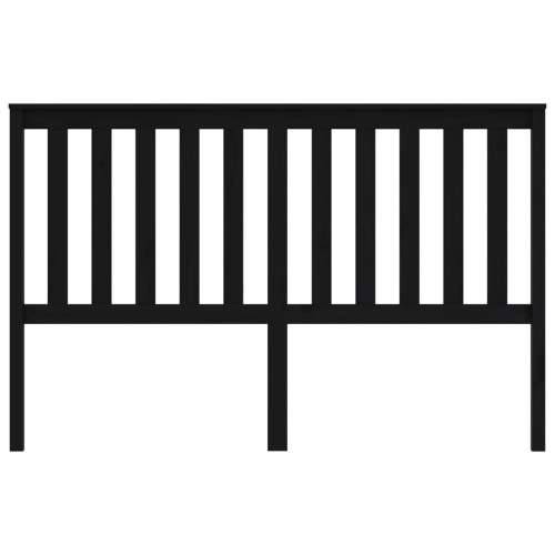 Uzglavlje za krevet crno 166 x 6 x 101 cm od masivne borovine - Crna 166 x 101 cm 1 Cijena