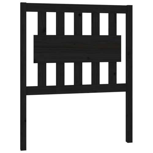 Uzglavlje za krevet crno 80,5 x 4 x 100 cm od masivne borovine - Crna 80.5 x 100 cm 1 Cijena