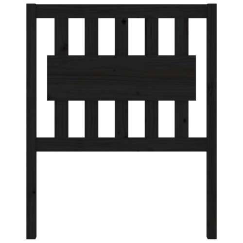 Uzglavlje za krevet crno 80,5 x 4 x 100 cm od masivne borovine - Crna 80.5 x 100 cm 1 Cijena