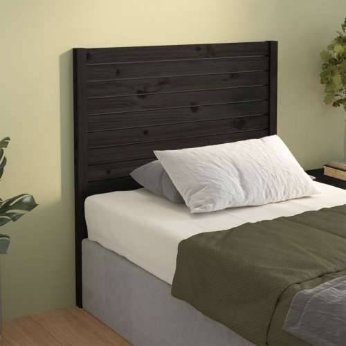 Uzglavlje za krevet crno 81 x 4 x 100 cm od masivne borovine - Crna 81 x 100 cm 1 Cijena
