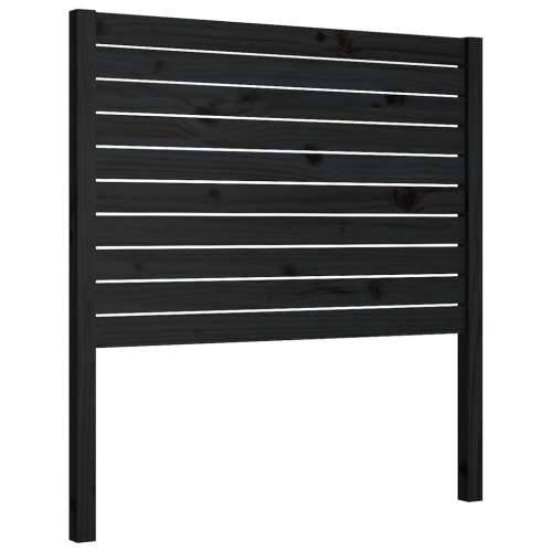 Uzglavlje za krevet crno 81 x 4 x 100 cm od masivne borovine - Crna 81 x 100 cm 1 Cijena