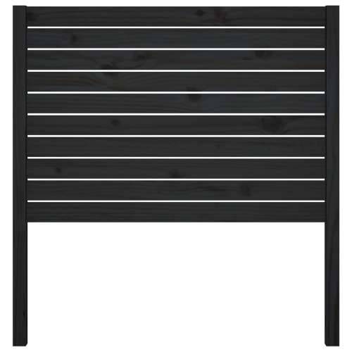 Uzglavlje za krevet crno 81 x 4 x 100 cm od masivne borovine - Crna 81 x 100 cm 1 Cijena