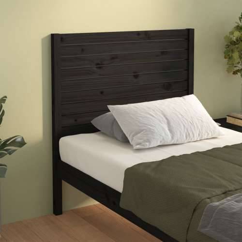 Uzglavlje za krevet crno 81 x 4 x 100 cm od masivne borovine - Crna 81 x 100 cm 1 Cijena
