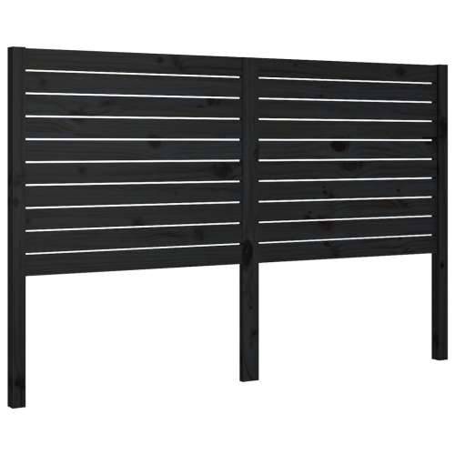 Uzglavlje za krevet crno 156 x 4 x 100 cm od masivne borovine - Crna 156 x 100 cm 1 Cijena