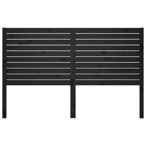 Uzglavlje za krevet crno 156 x 4 x 100 cm od masivne borovine - Crna 156 x 100 cm 1 Cijena