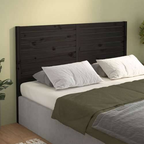 Uzglavlje za krevet crno 166 x 4 x 100 cm od masivne borovine - Crna 166 x 100 cm 1 Cijena