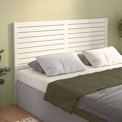 Uzglavlje za krevet bijelo 186 x 4 x 100 cm od masivne borovine - Bijela 186 x 100 cm 1 Cijena