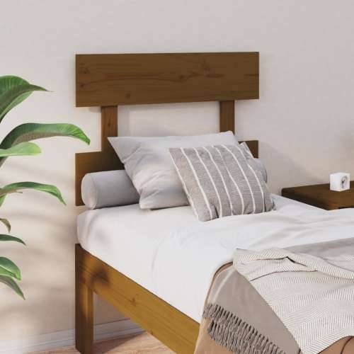 Uzglavlje za krevet boja meda 78,5 x 3 x 81 cm masivna borovina