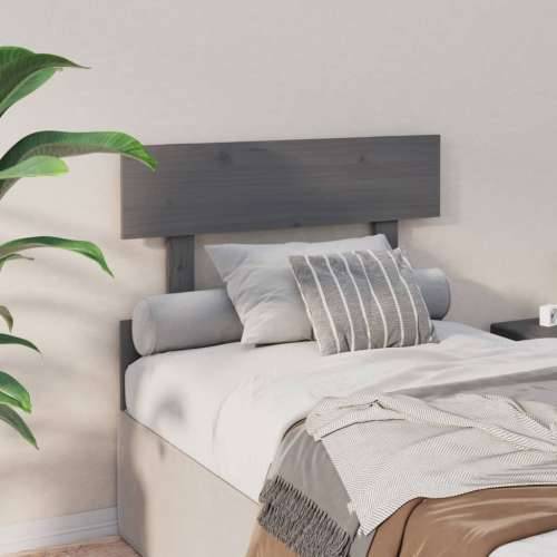 Uzglavlje za krevet sivo 93,5 x 3 x 81 cm od masivne borovine Cijena