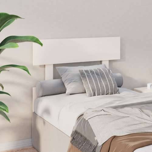Uzglavlje za krevet bijelo 103,5x3x81 cm od masivne borovine Cijena