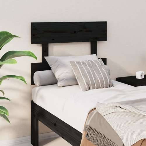 Uzglavlje za krevet crno 103,5 x 3 x 81 cm od masivne borovine - Crna 103.5 x 81 cm 1 Cijena