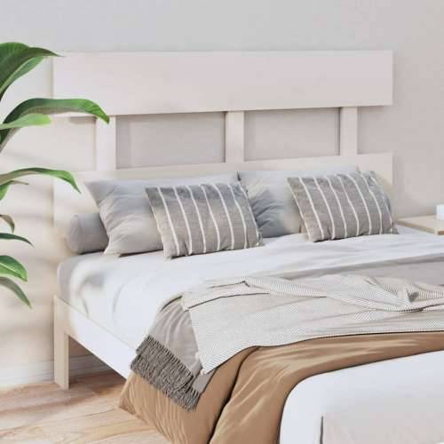 Uzglavlje za krevet bijelo 138 x 3 x81 cm od masivne borovine