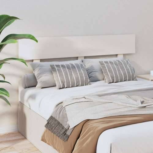 Uzglavlje za krevet bijelo 138 x 3 x81 cm od masivne borovine Cijena