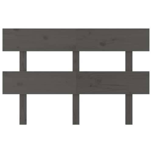 Uzglavlje za krevet sivo 138 x 3 x 81 cm od masivne borovine - Siva 138 x 81 cm 1 Cijena