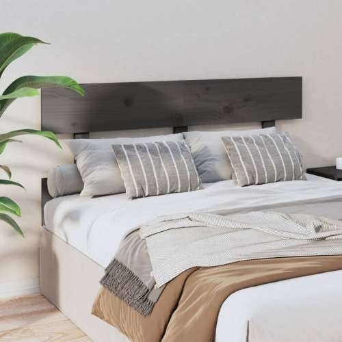 Uzglavlje za krevet sivo 138 x 3 x 81 cm od masivne borovine - Siva 138 x 81 cm 1 Cijena