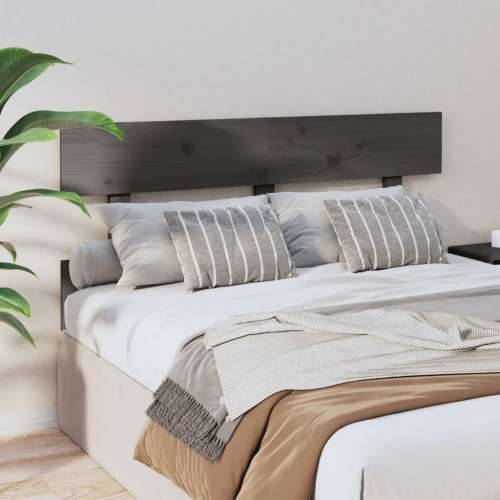 Uzglavlje za krevet sivo 144 x 3 x 81 cm od masivne borovine Cijena