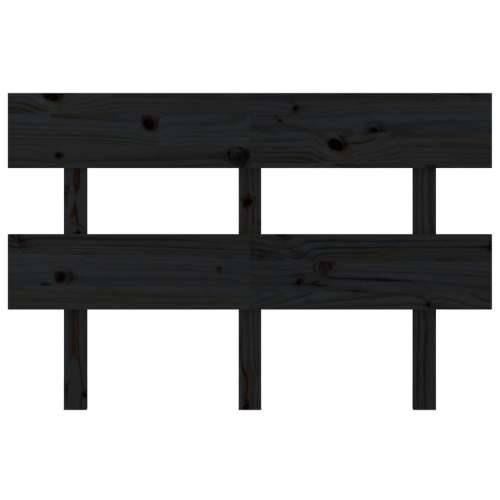 Uzglavlje za krevet crno 144 x 3 x 81 cm od masivne borovine - Crna 144 x 81 cm 1 Cijena
