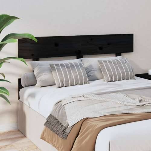 Uzglavlje za krevet crno 144 x 3 x 81 cm od masivne borovine - Crna 144 x 81 cm 1 Cijena