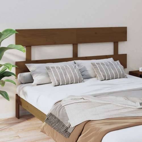 Uzglavlje za krevet boja meda 164 x 3 x 81 cm masivna borovina