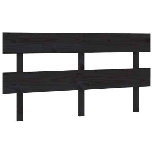 Uzglavlje za krevet crno 164 x 3 x 81 cm od masivne borovine - Crna 164 x 81 cm 1 Cijena