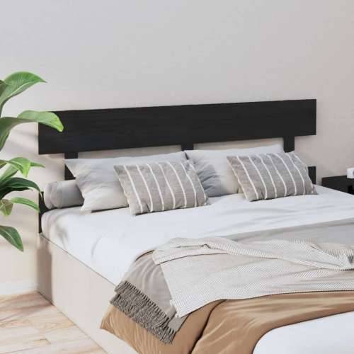 Uzglavlje za krevet crno 164 x 3 x 81 cm od masivne borovine - Crna 164 x 81 cm 1 Cijena