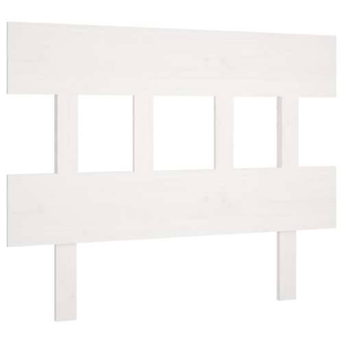 Uzglavlje za krevet bijelo 93,5 x 3 x 81 cm od masivne borovine - Bijela 93.5 x 81 cm 1 Cijena