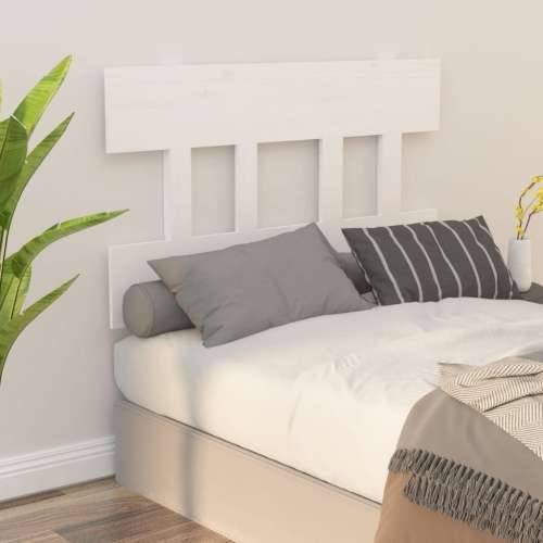 Uzglavlje za krevet bijelo 93,5 x 3 x 81 cm od masivne borovine - Bijela 93.5 x 81 cm 1 Cijena
