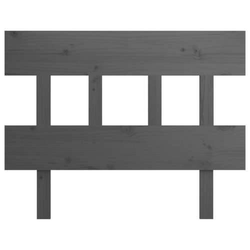 Uzglavlje za krevet sivo 93,5 x 3 x 81 cm od masivne borovine - Siva 93.5 x 81 cm 1 Cijena