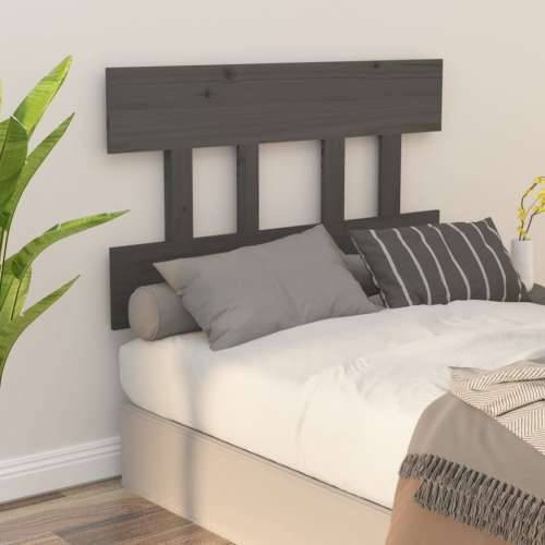 Uzglavlje za krevet sivo 93,5 x 3 x 81 cm od masivne borovine - Siva 93.5 x 81 cm 1 Cijena