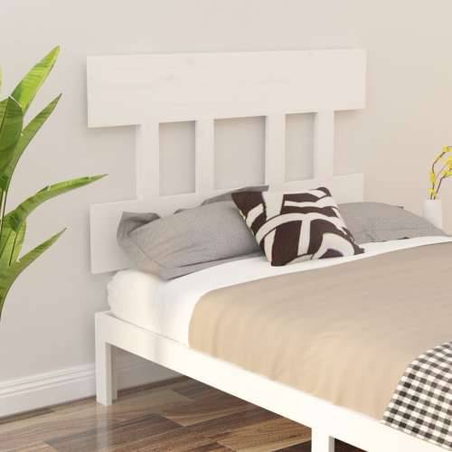 Uzglavlje za krevet bijelo 103,5x3x81 cm od masivne borovine - Bijela 103.5 x 81 cm 1 Cijena