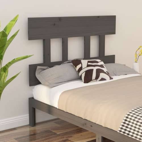 Uzglavlje za krevet sivo 103,5 x 3 x 81 cm od masivne borovine Siva 103.5 x 81 cm 1 Cijena
