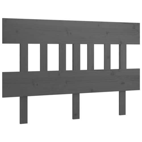 Uzglavlje za krevet sivo 138,5 x 3 x 81 cm od masivne borovine Siva 138.5 x 81 cm 1 Cijena